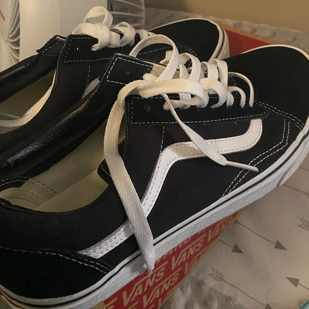 Black old skool Vans
